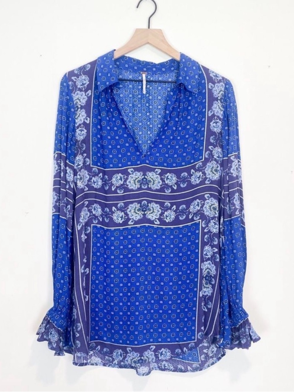 Free People Blue Tunic